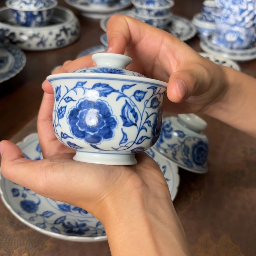 摆件景德镇手绘茶器