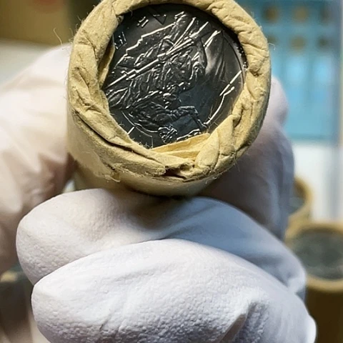 其他普通金属老抗战整卷50枚，，，，，，，，