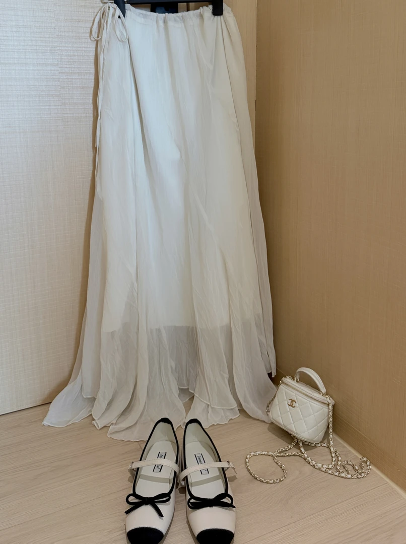 EIA一尧【夏季收官福利款】温柔买手风半裙高腰不规则摆仙女裙71263