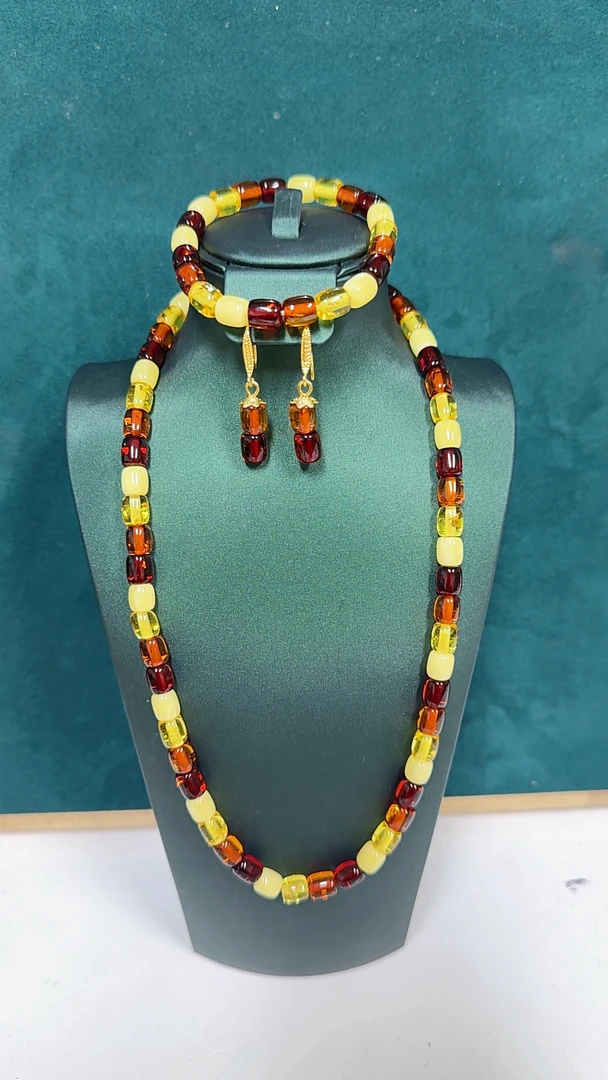 非金属亚克力项链 marziya-453锁骨链法式树脂民族风可调节