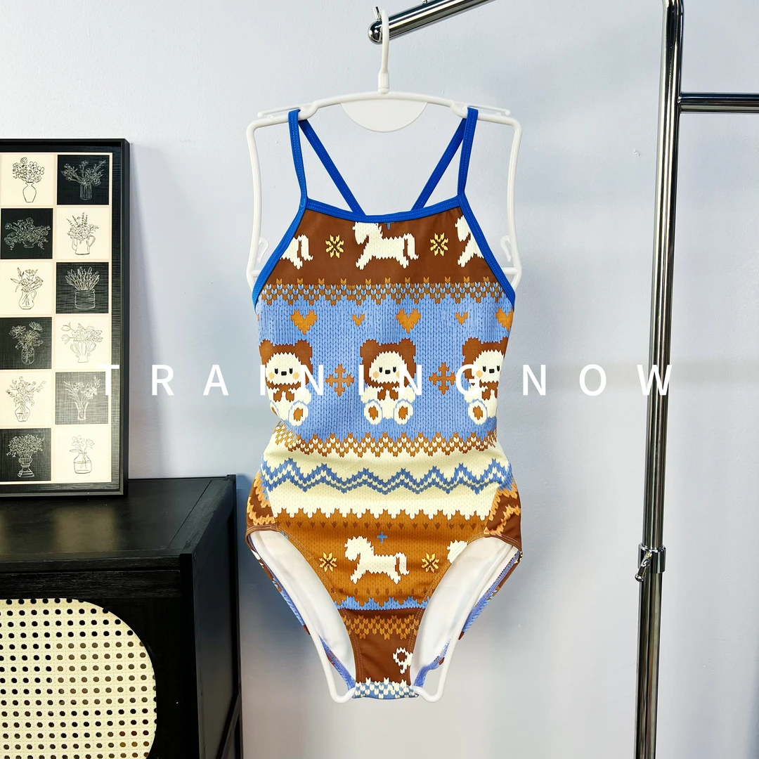 【单层无胸垫】2025新款竞速泳衣女款高级泳装女士连体游泳馆专用