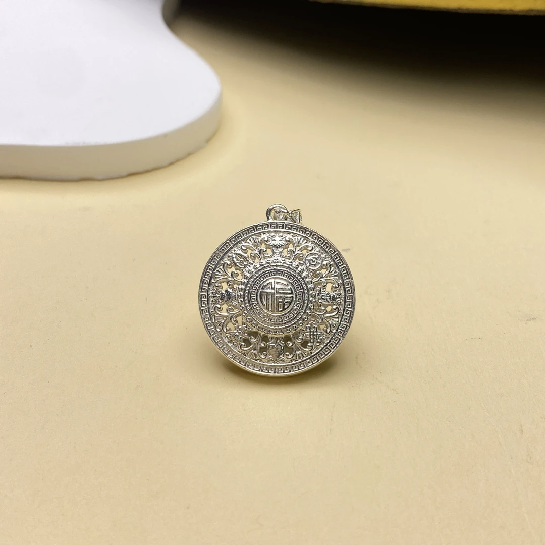 足银银制品 【小北好物】足银吊坠【尺寸约23*23mm】QH90X114