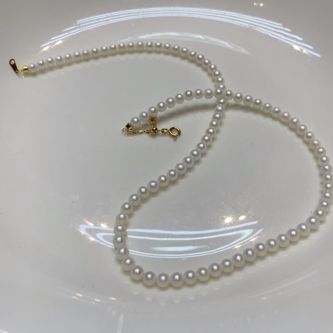 淡水珍珠银S925镶嵌颈饰