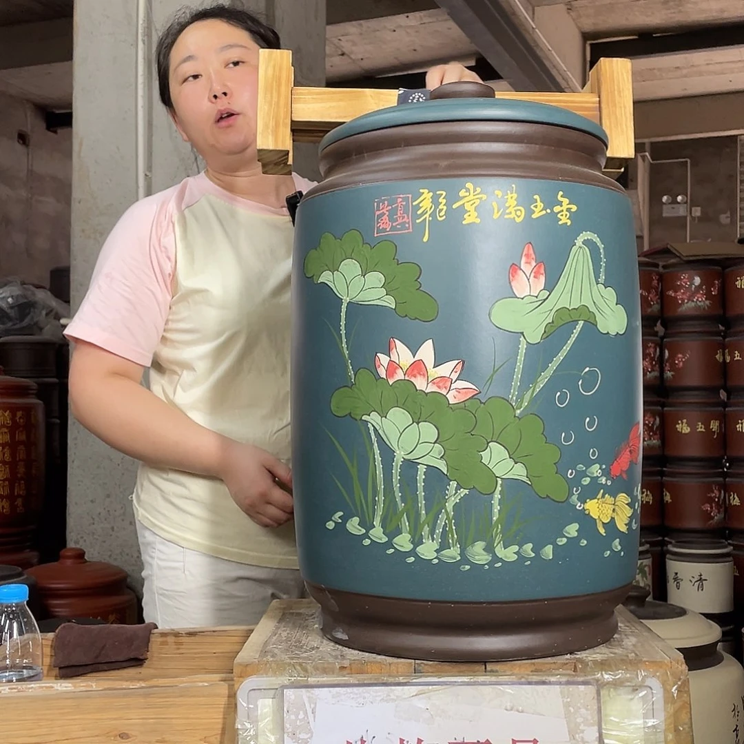 宜兴原矿紫砂茶叶罐