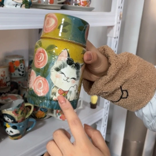 炉景德镇釉下手绘陶瓷 