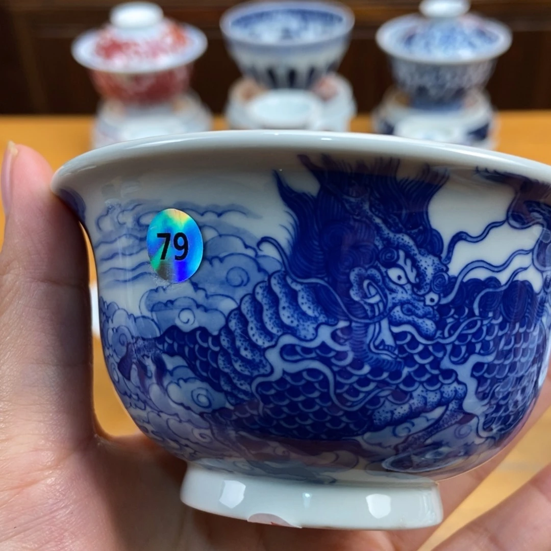 手绘现代茶具非古董