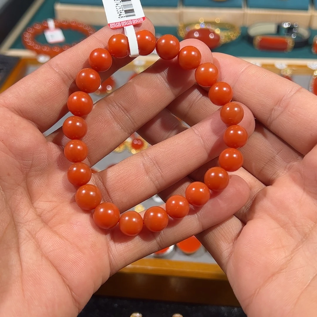 南红玛瑙未镶嵌手链