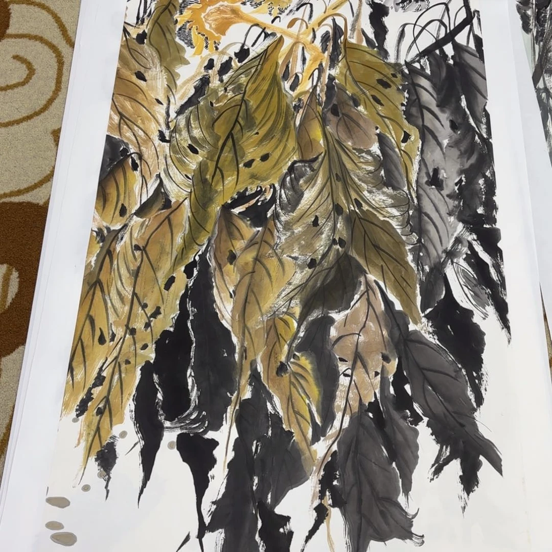 国画赵家爱四尺花鸟艺