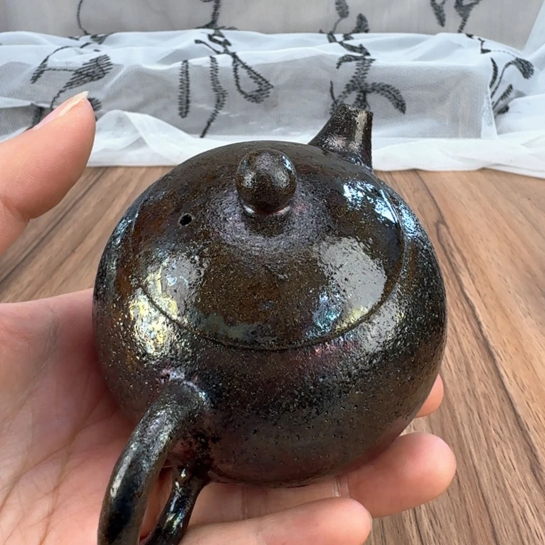 荥经黑砂炸福利窑彩微瑕西施壶不退不换介意勿拍24