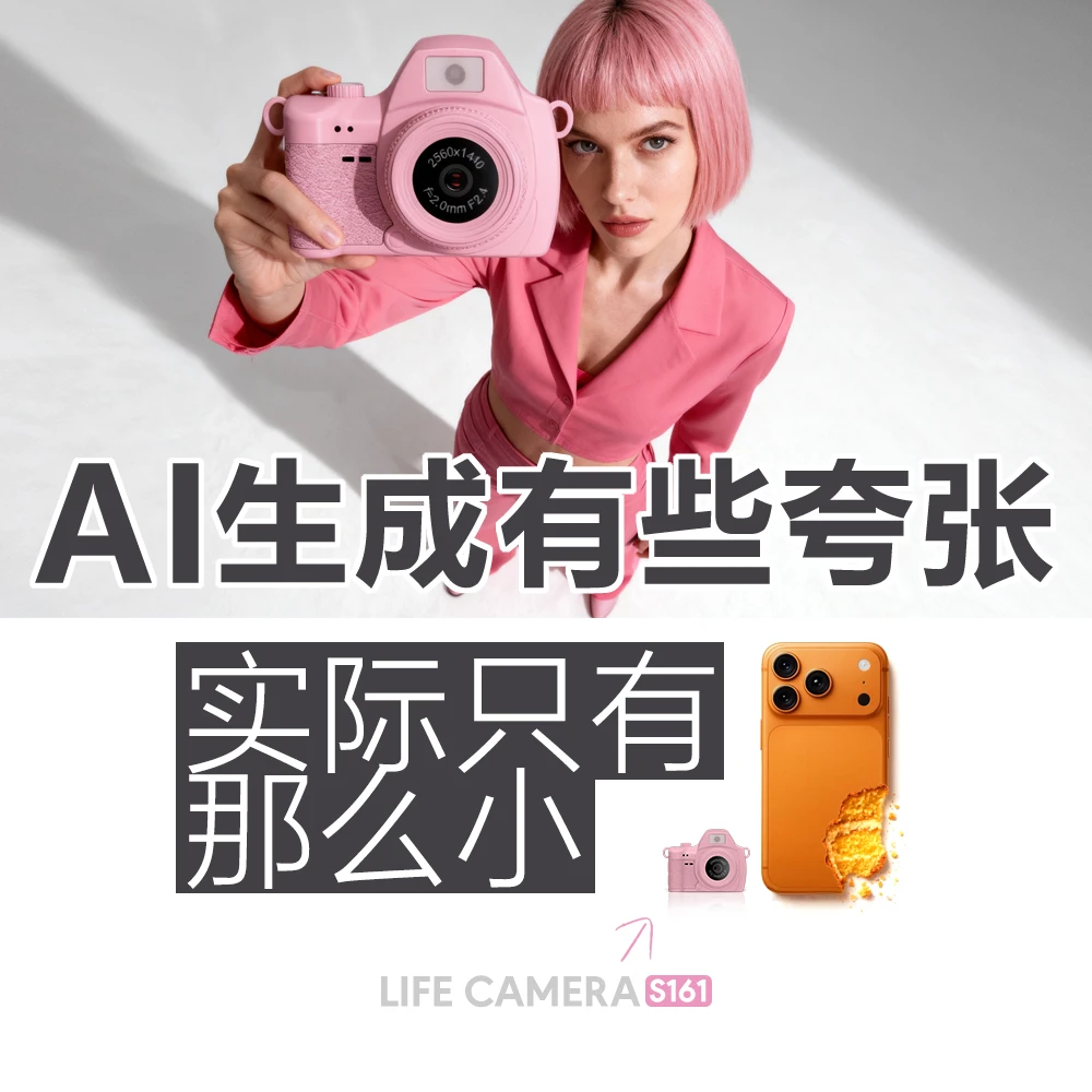 迷你相机学生拍照CCD数码照相机校园拍照高清vlgo录像 安尼泰科