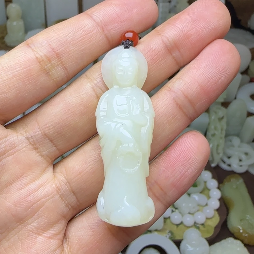 和田玉未镶嵌挂件