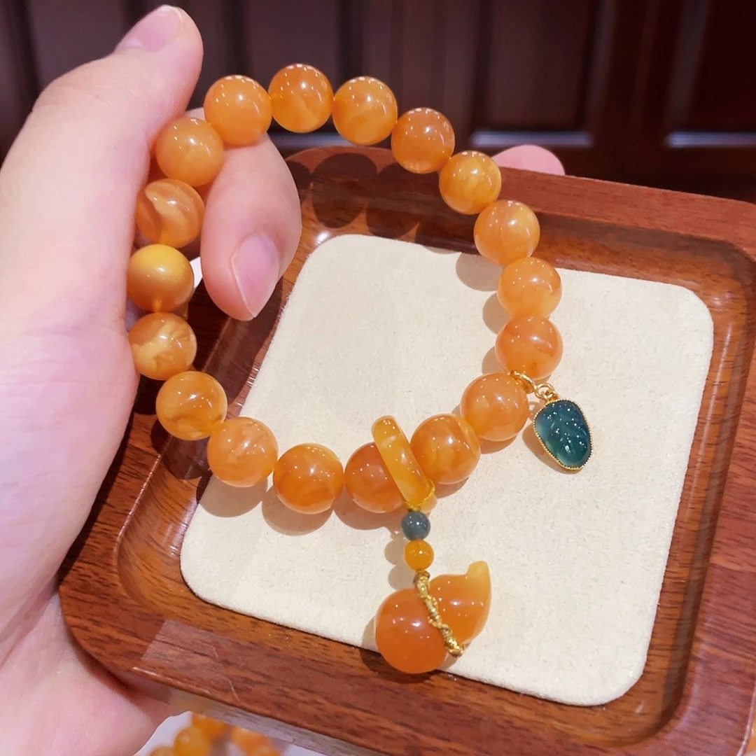 蜜蜡手链未镶嵌手串