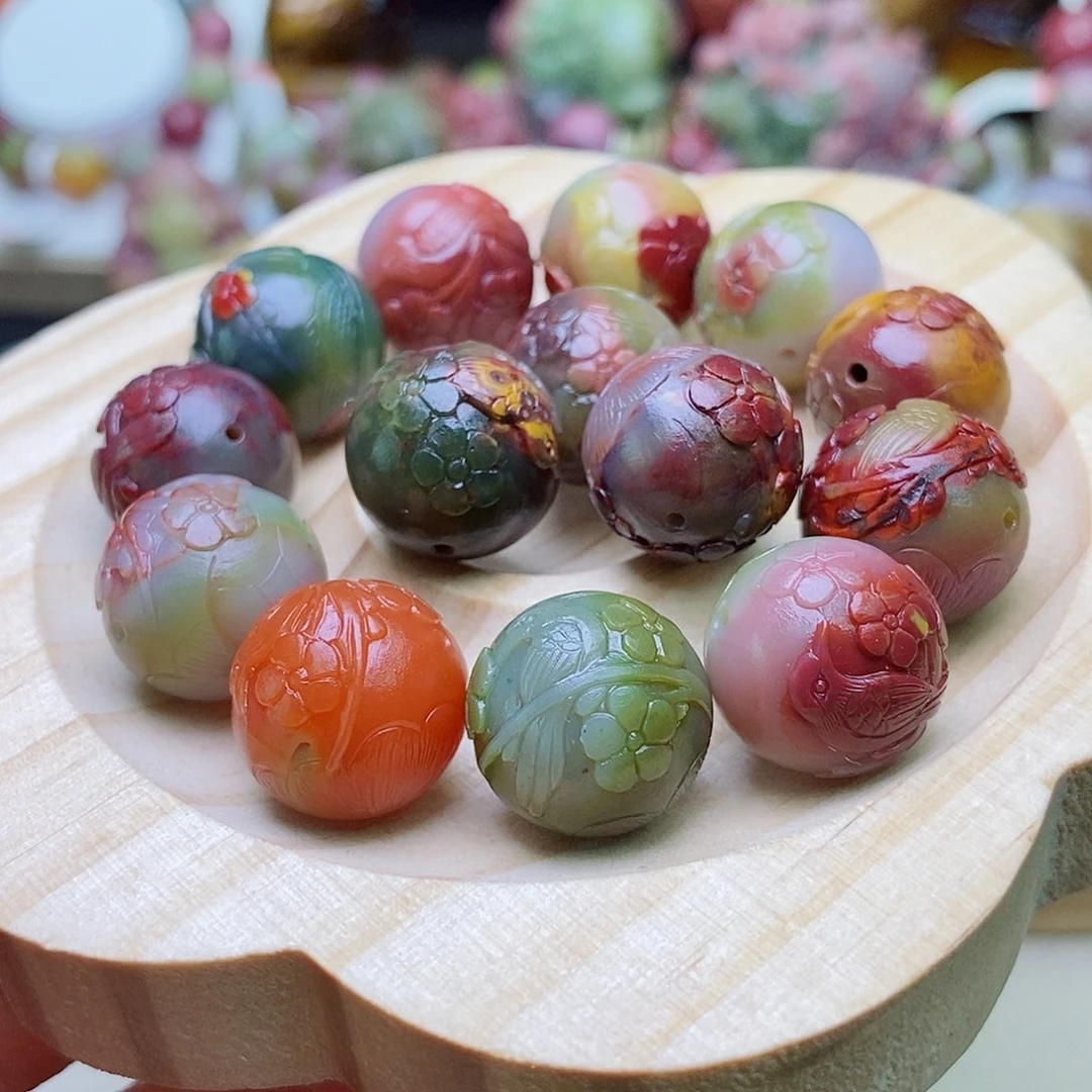 玛瑙/玉髓珠宝奇石未镶嵌浪***朵盐源玛瑙定制