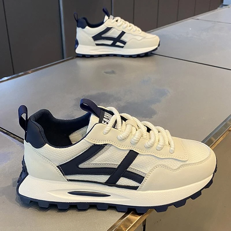 2025年男鞋夏季透气网面运动跑步休闲潮牌高级感阿甘增高老爹潮鞋