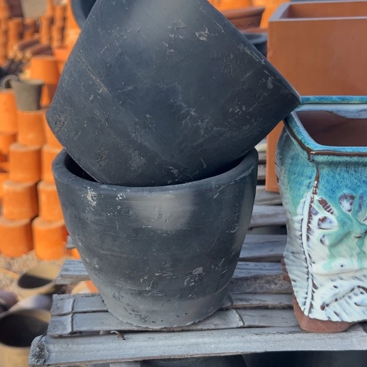 16×14 两个黑陶微瑕