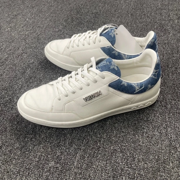95新 LouisVuitton/路易威登 Luxembourg白板鞋42码98新公价8600