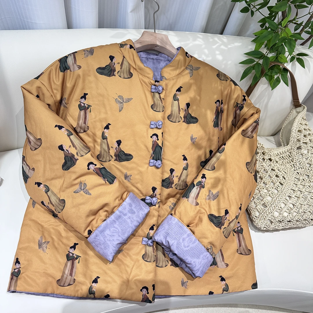 【青舍麻衣】小唐人棉花棉袄加厚秋冬百搭外套2026款