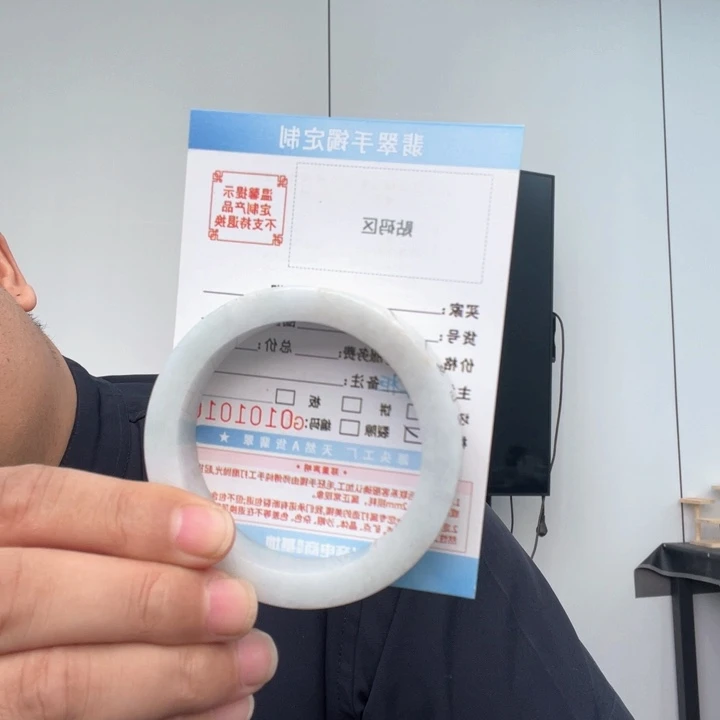 定制翡翠未镶嵌54-61正圈天然翡翠手镯