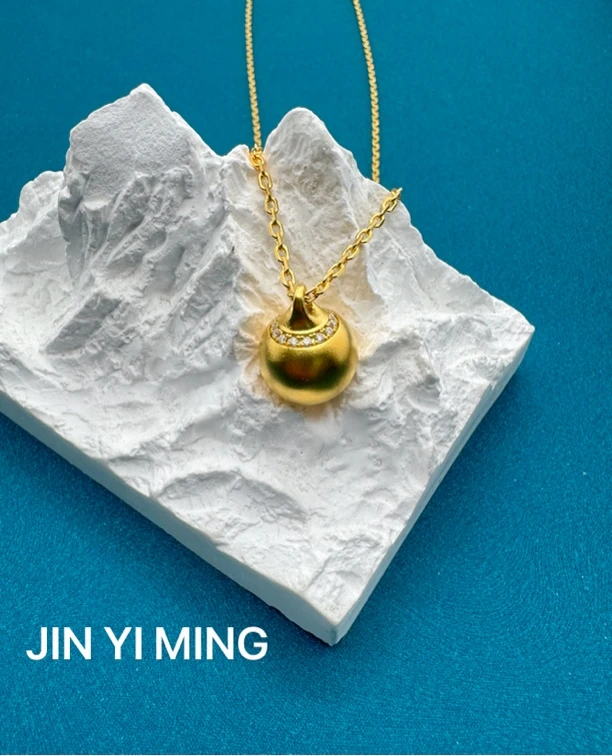 坠链均足银莫桑石 JIN YI MING 足银999有球必应时尚坠链