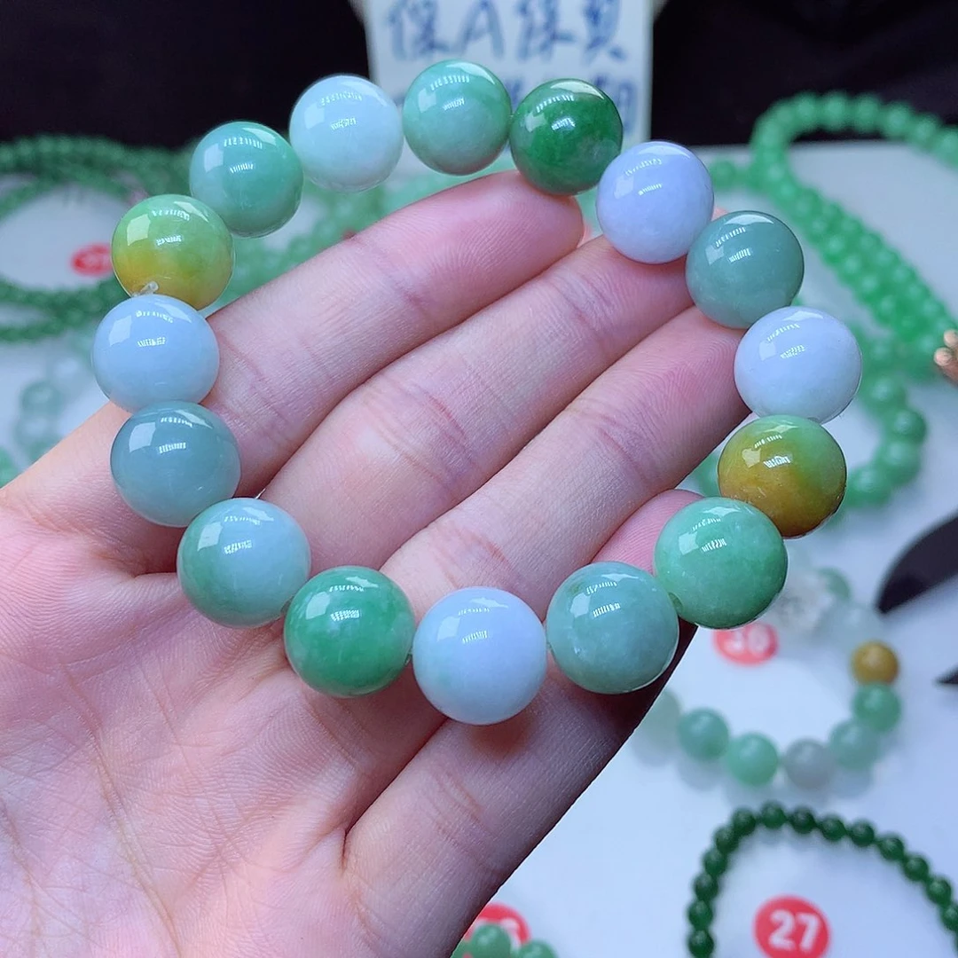 翡翠毛衣链未镶嵌