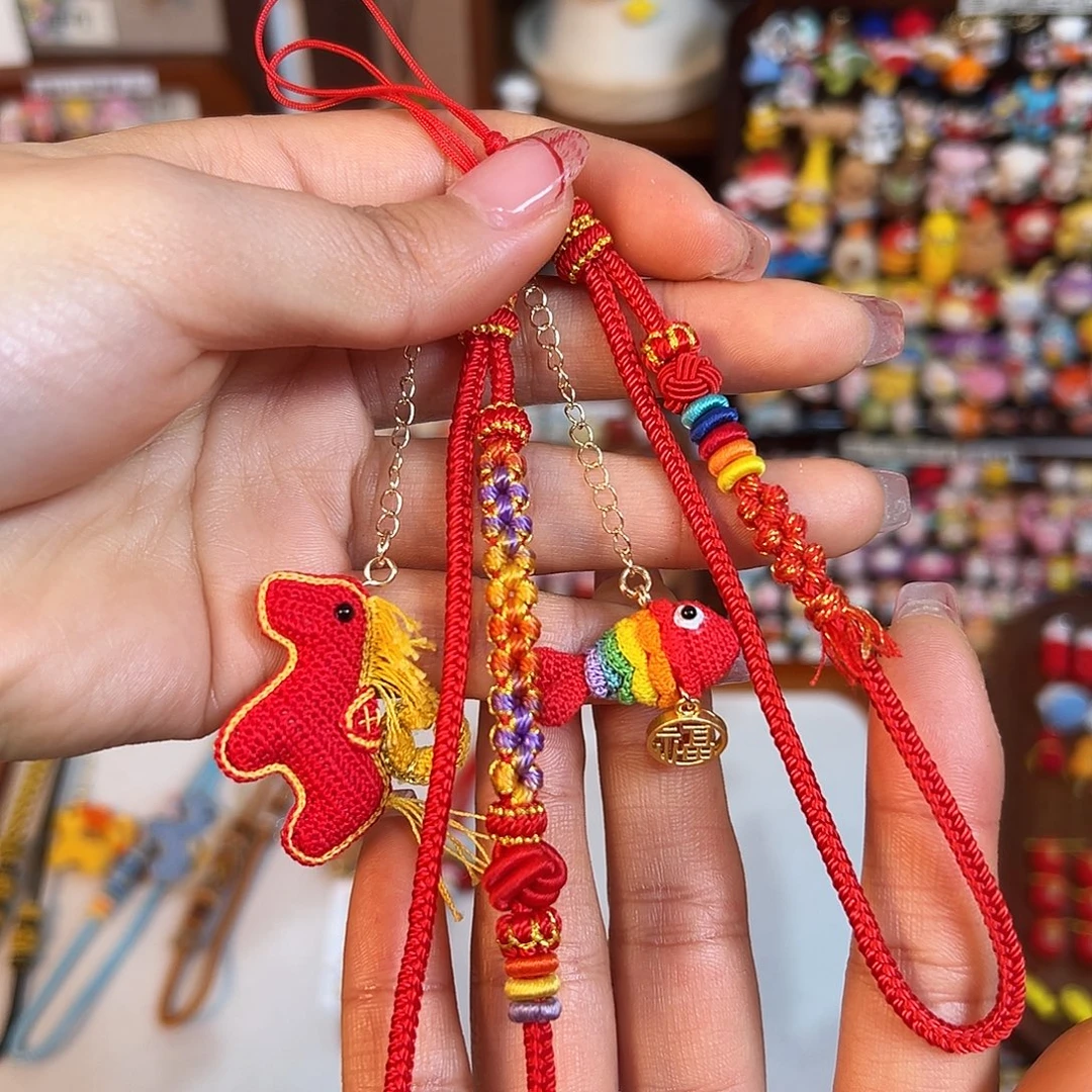 梦***琪针织品手工钩织玩偶手机绳