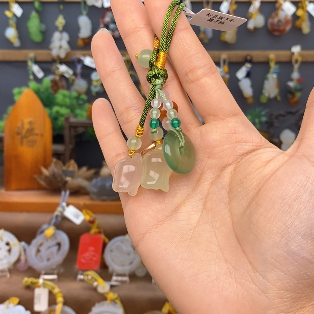 玛瑙/玉髓车挂未镶嵌66666