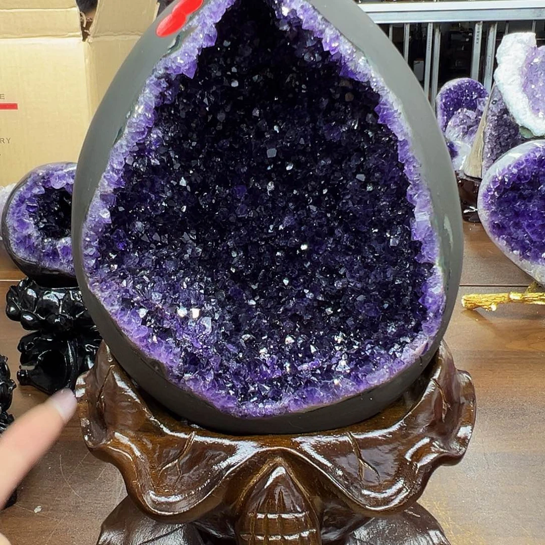 紫晶摆件未镶嵌晶体
