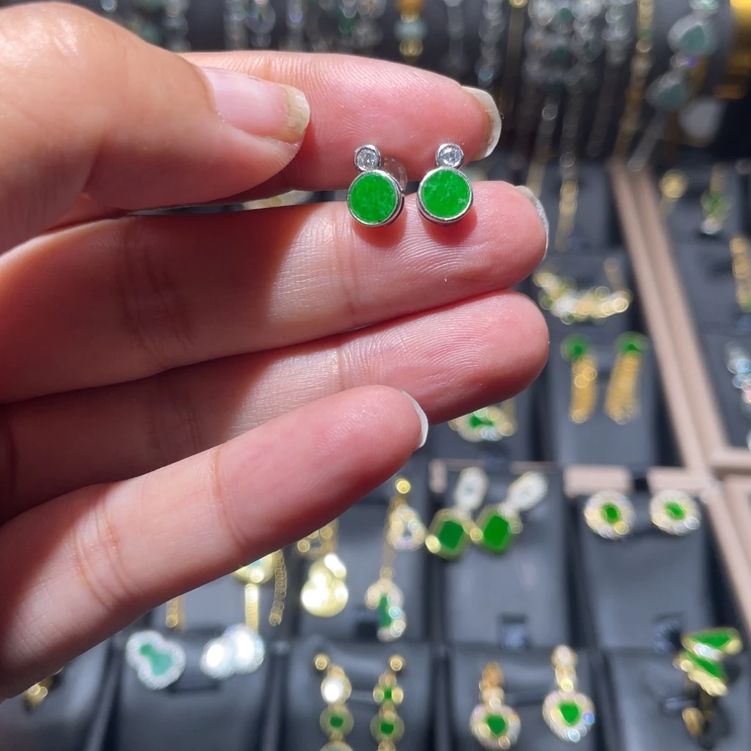 翡翠银S925镶嵌颈饰