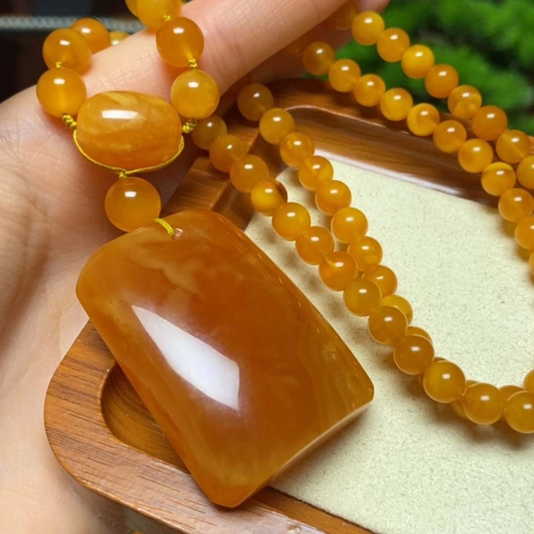 【闪购商品】蜜蜡颈饰未镶嵌项链