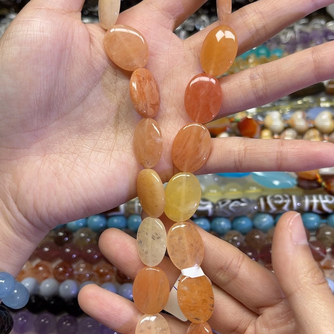 玛瑙/玉髓散珠天然缅甸玉卡15✖️19.7长条38厘米