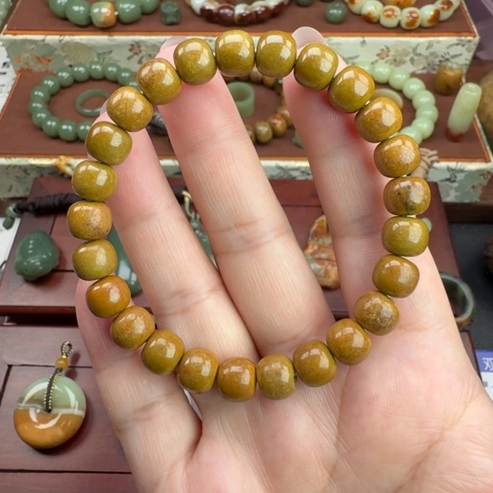 岫岩河磨玉（透闪石质玉）未镶嵌手链