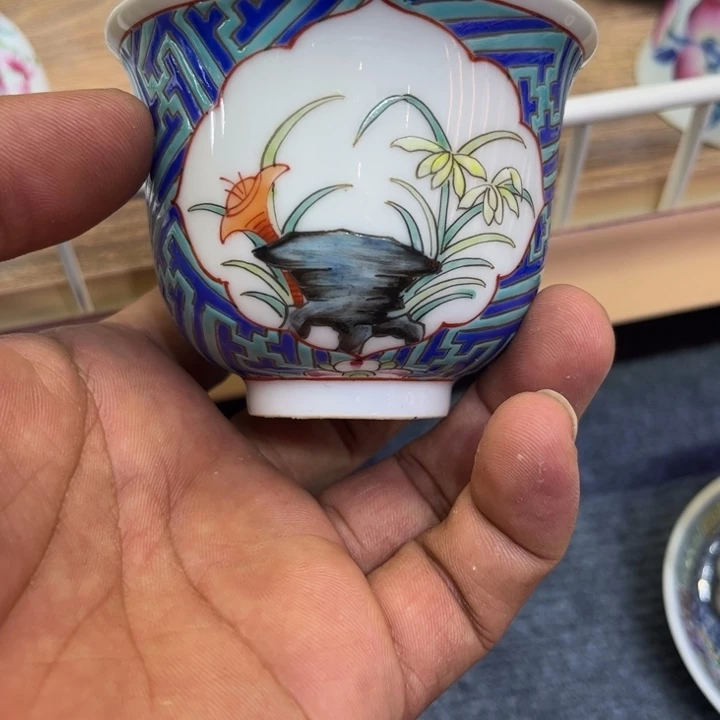 纯手绘精品盖碗杯