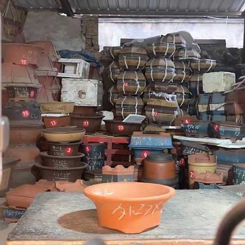 紫砂花盆四脚碗盆一个