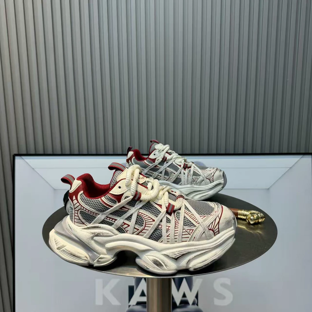 男士运动鞋网面透气老爹鞋潮流运动户外鞋休闲鞋夏季