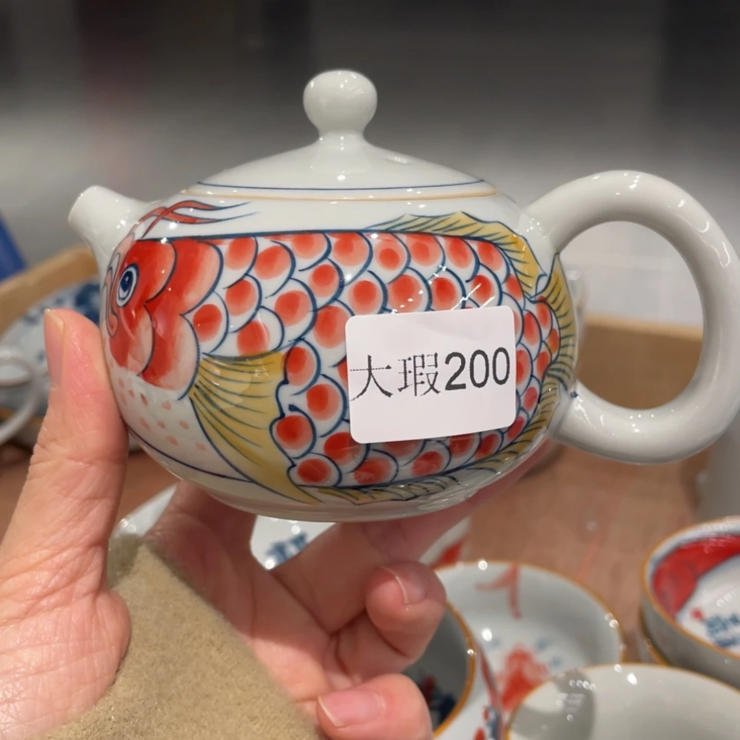 有瑕釉下彩纯手绘