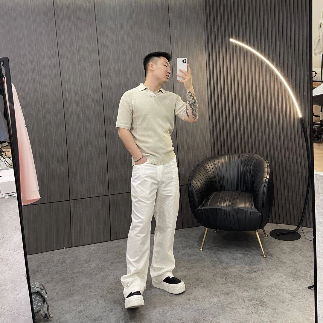 马丁叔叔 25新款高级感休闲风阔版亚麻裤-3