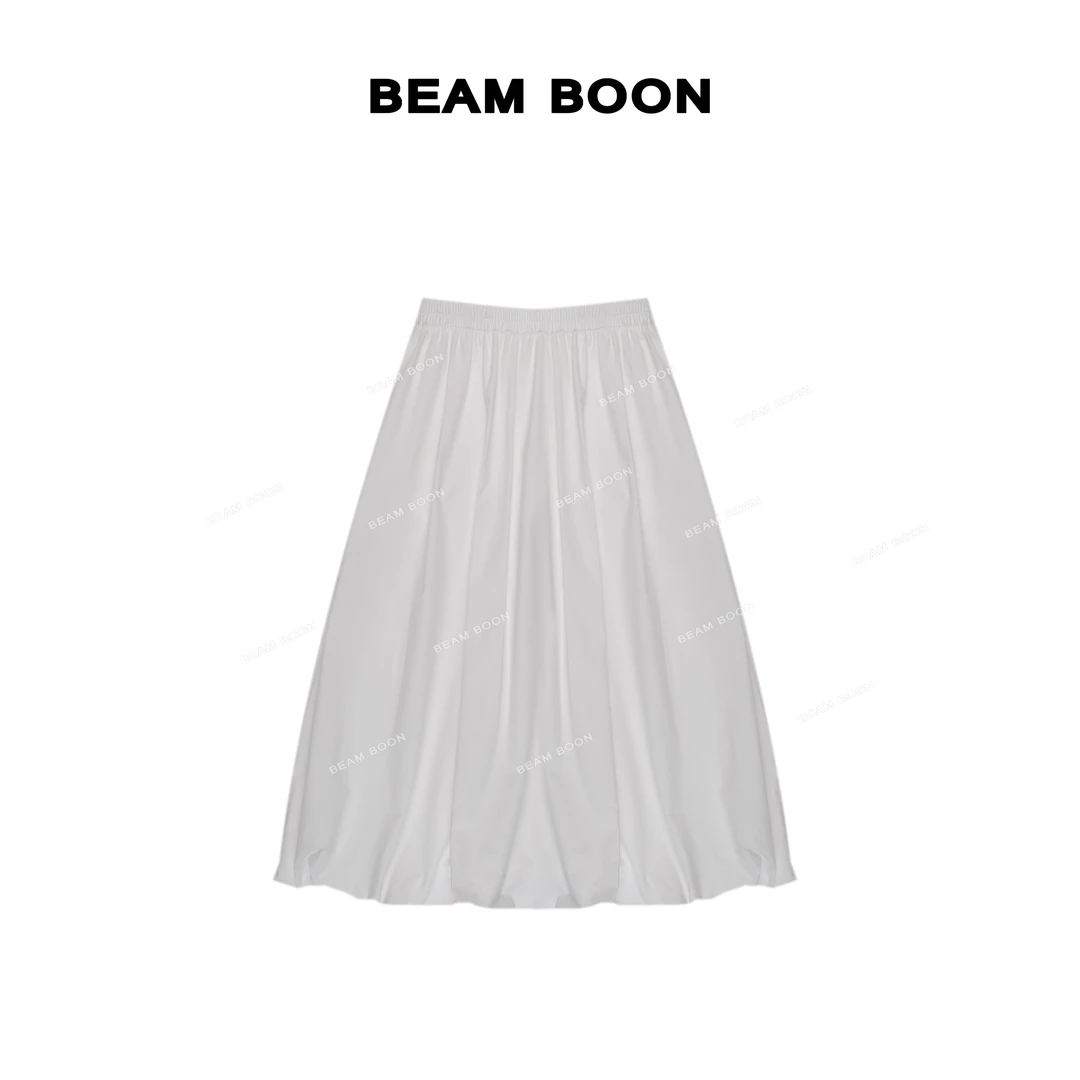 Beam Boon|【栀子花】百搭王！蓬松廓形轻盈挺括A字花苞松紧半身裙