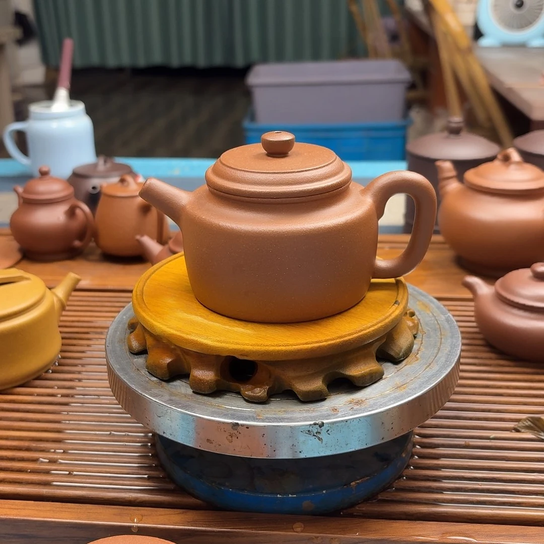 紫砂茶壶半手工制作