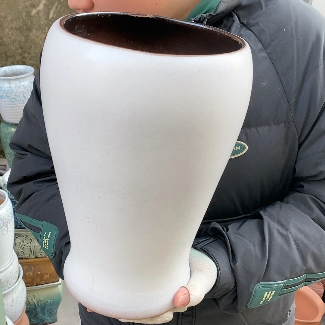 紫砂花盆正品口18高32