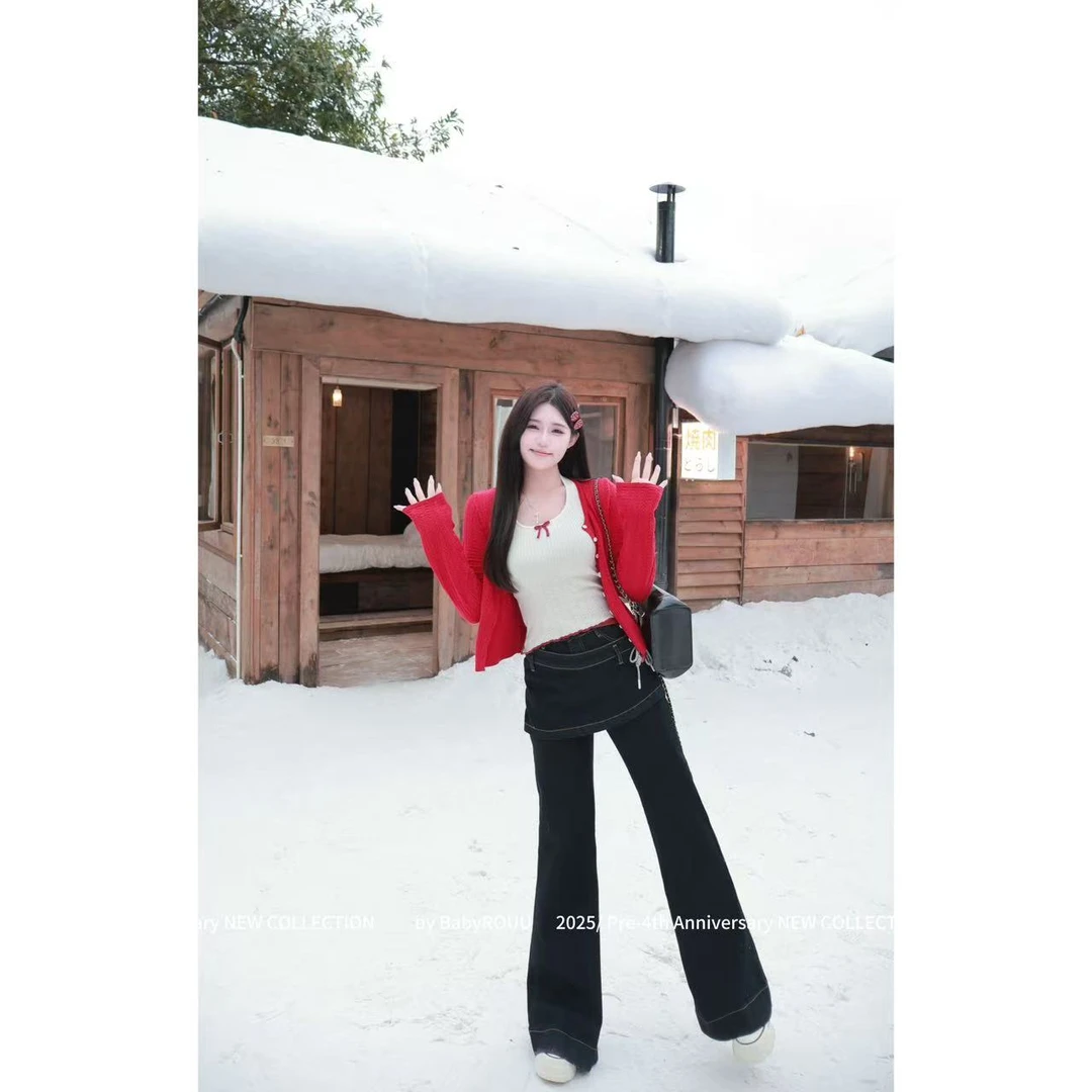 【红茶布朗】温与柔美式高阶纯欲吊带开衫裤子三件套