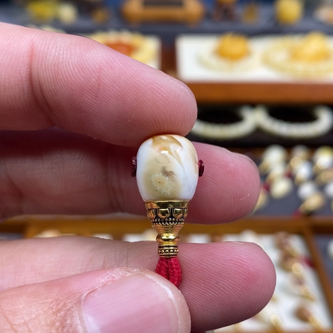 蜜蜡未镶嵌裸石配饰三通尺寸11