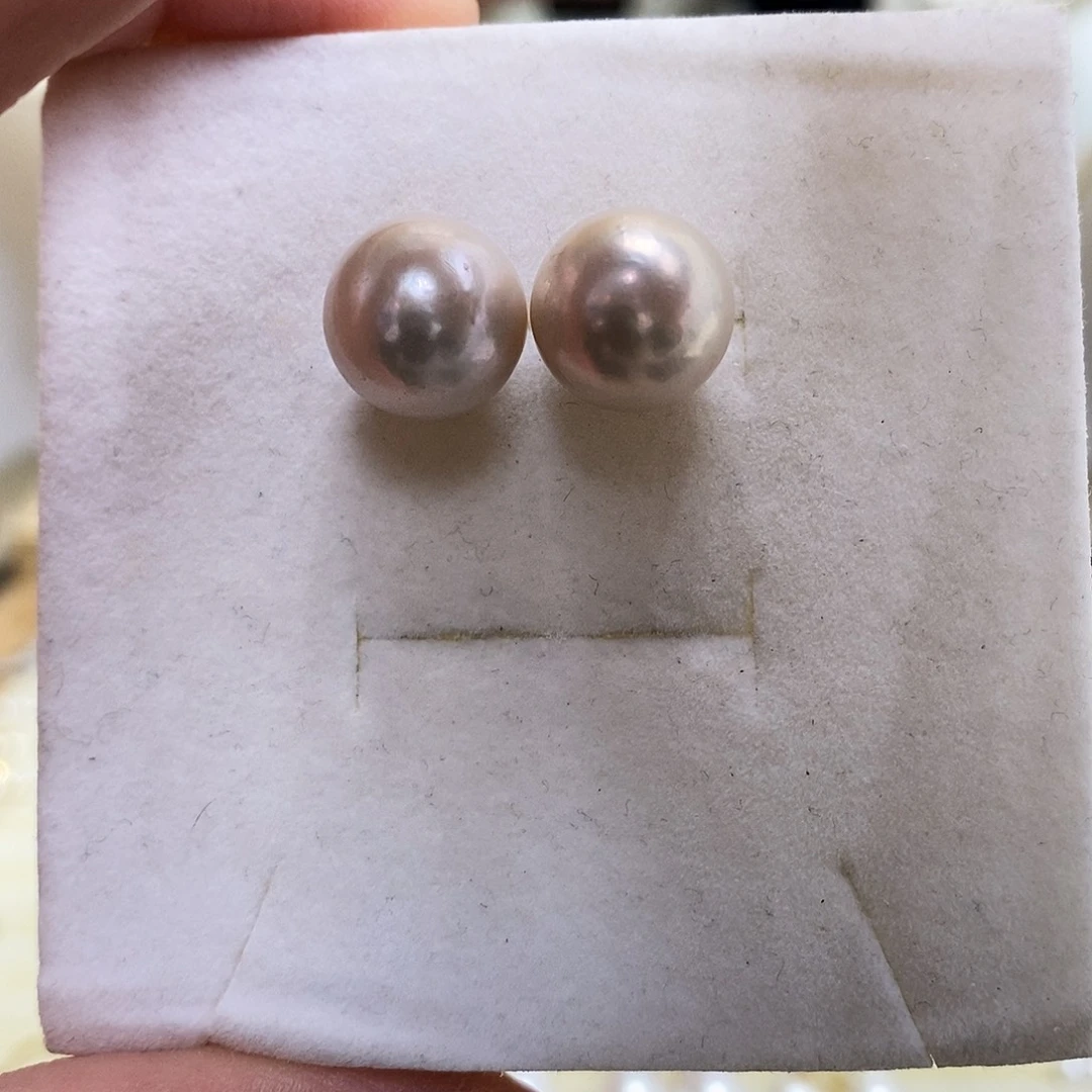 耳饰淡水珍珠银S925镶嵌