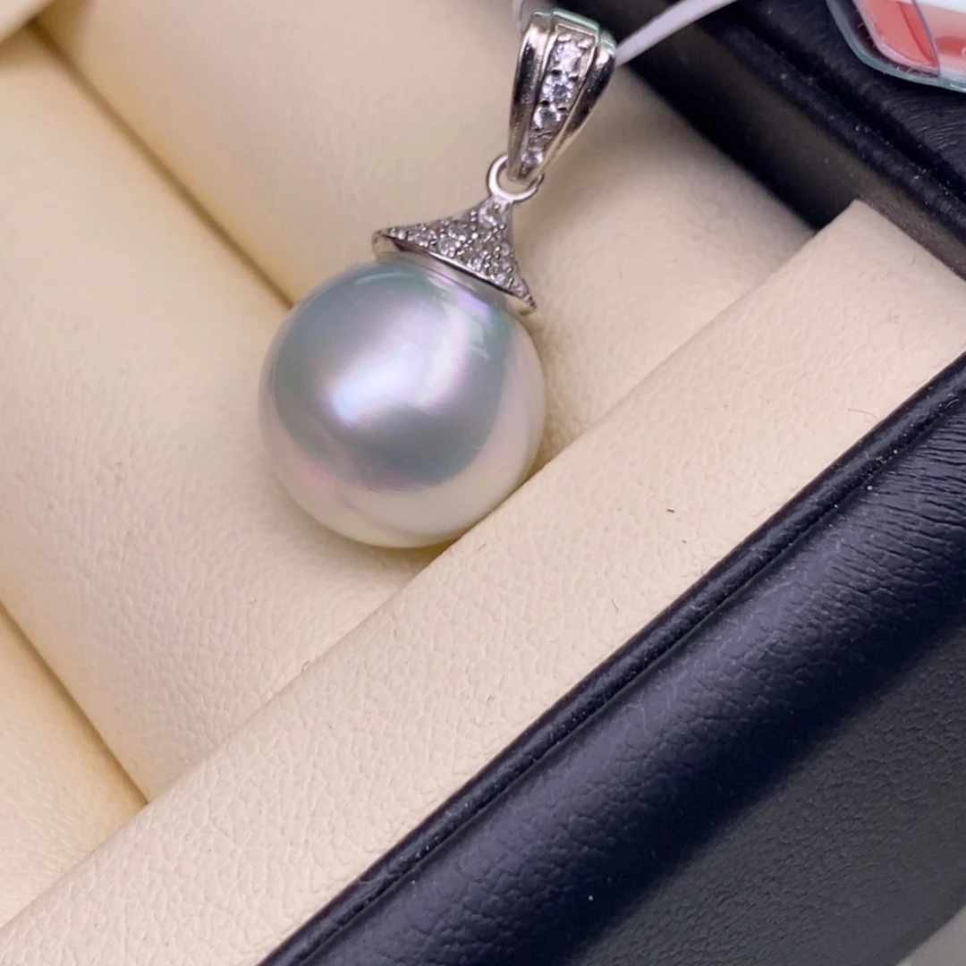 颈饰银S925镶嵌海水珍珠