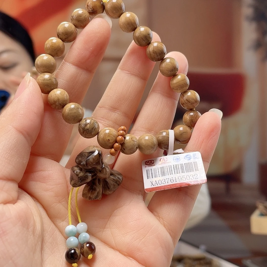 裸石琥珀未镶嵌蜜蜡手链