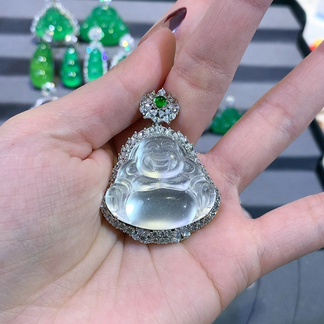 石英质玉颈饰银S925镶嵌眉****师