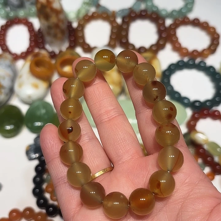 蛇纹石玉未镶嵌手串