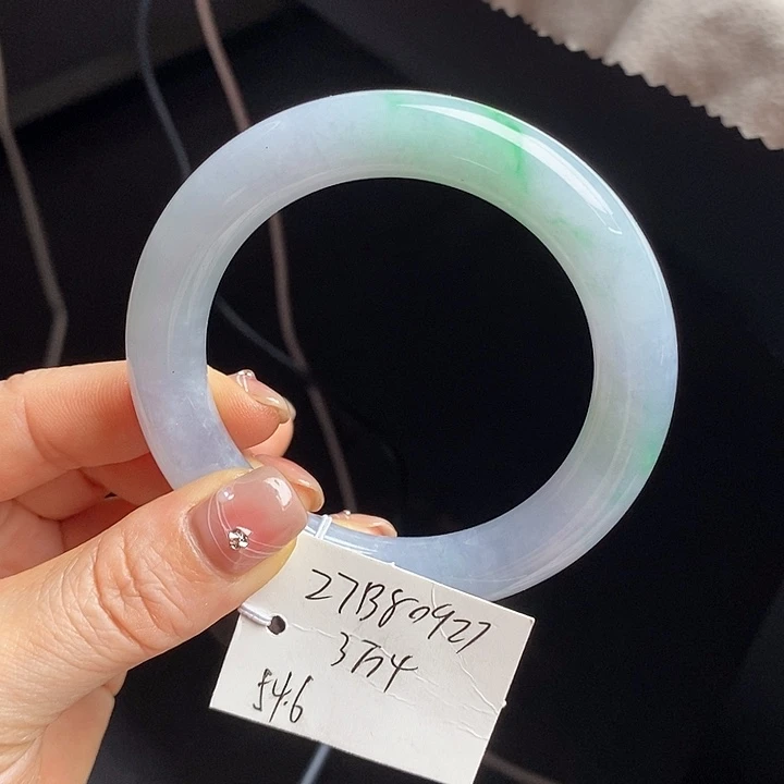 未镶嵌手镯翡翠54+圆条35