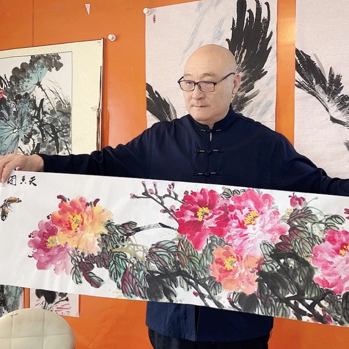 国画张圣敏先生纯手绘作品