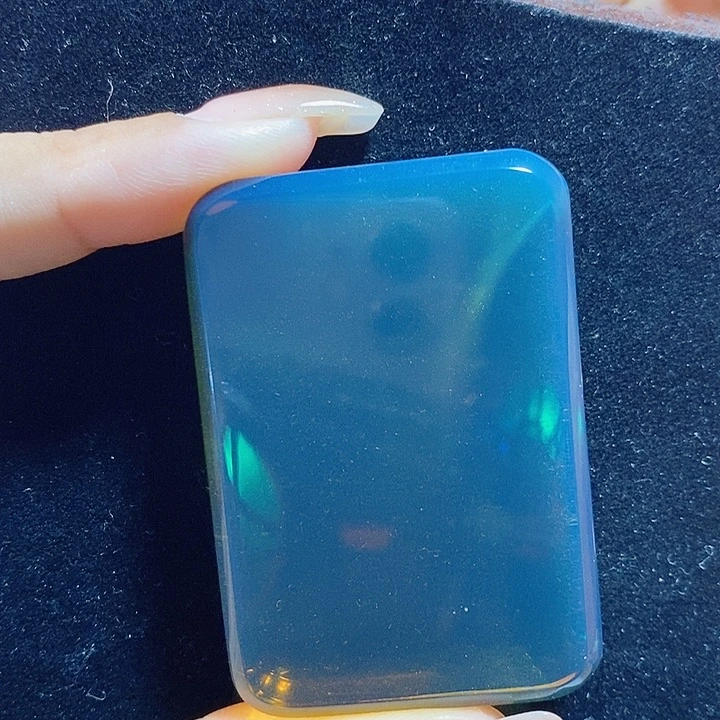 蓝珀未镶嵌珠宝奇石墨西哥蓝珀无事牌