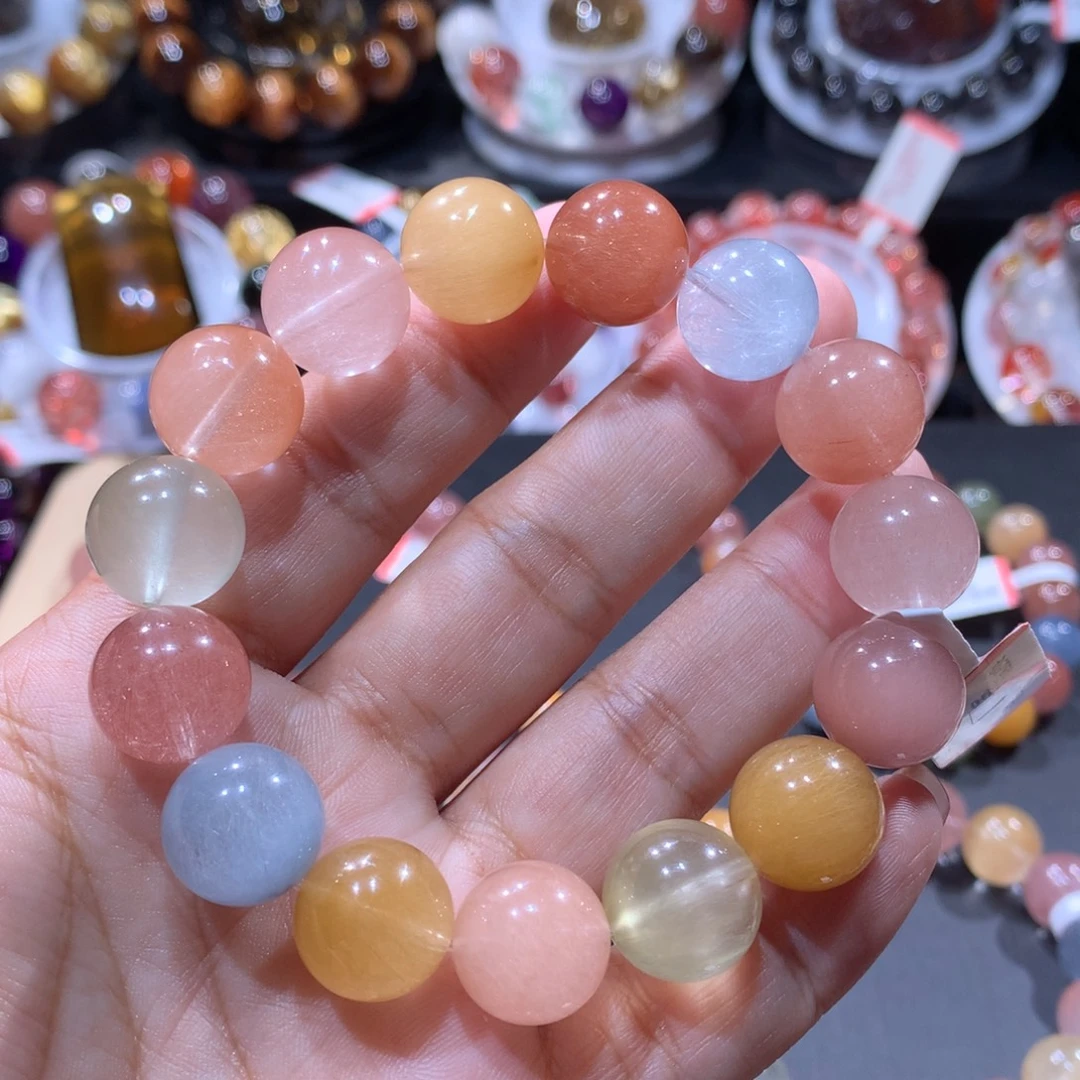 水晶手链未镶嵌彩兔毛13mm